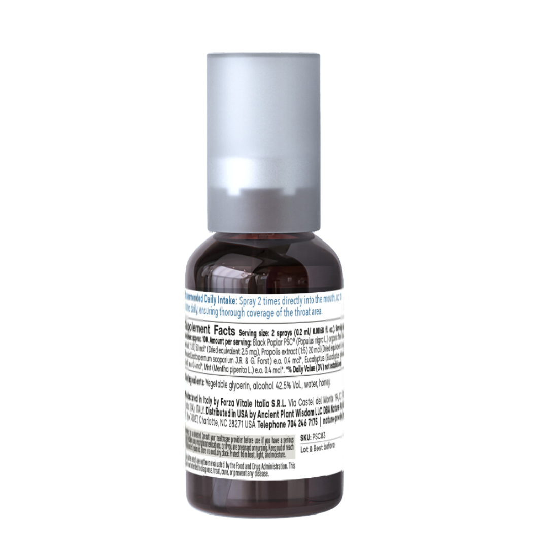 Throat Ease Spray with Black Poplar PSC GemmoBoost (20mL)